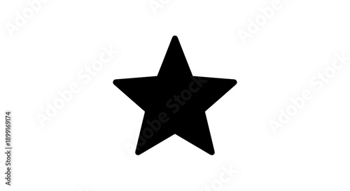 Black Star Shape Icon.