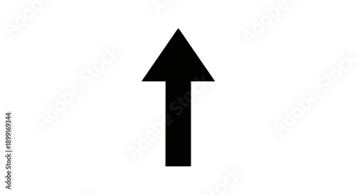 Black Up Arrow Sign Symbol.