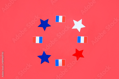 Frame made from French flag...