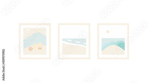 Minimalist landscape art