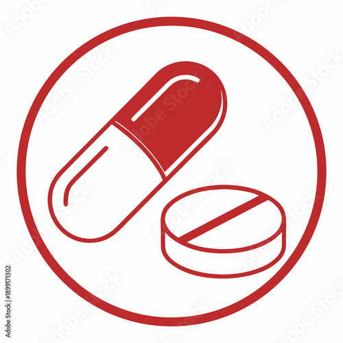 Medical supplement icon