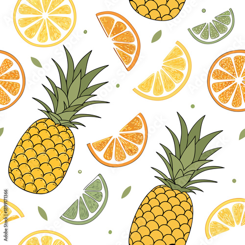 Vibrant fruit pattern