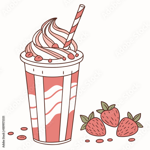 Strawberry milkshake