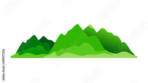 A serene mountain landscape with a single tree Vector