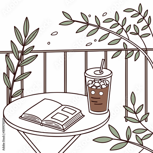 Peaceful afternoon on the balcony