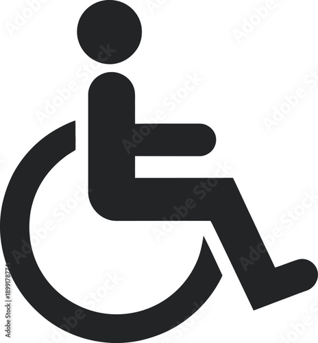 disabled person in wheelchair symbol
