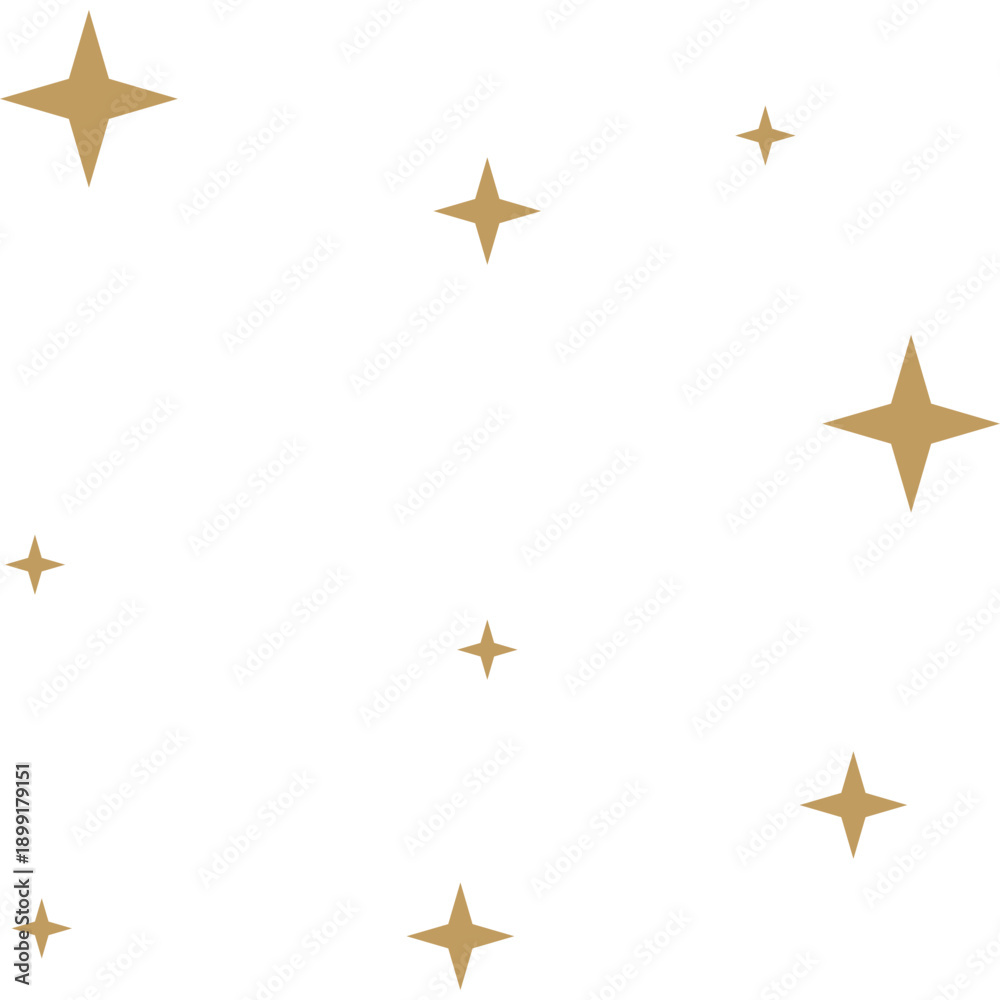 Fototapeta premium Boho Gold Stars Decoration