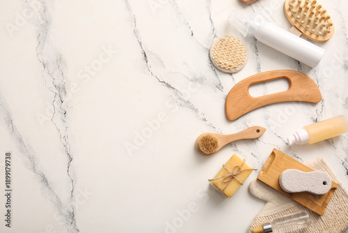 Natural spa accessories and...