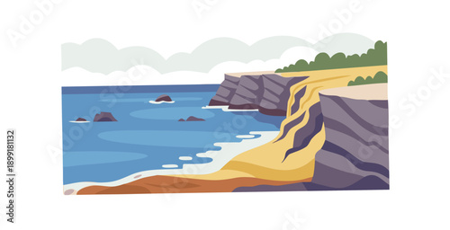 Photos Serene coastal landscape