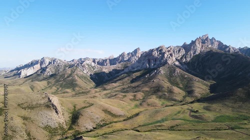 rocky mountain peaks. mountain plateau