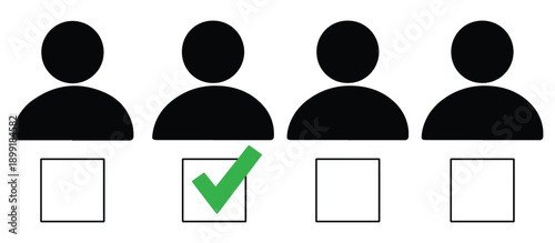 HR, Human resource management concept. checking cv resume icon. recruiting, leadership and team building.