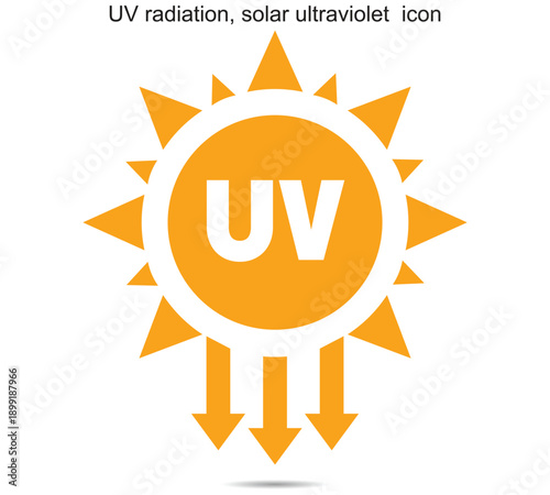 UV radiation, solar ultraviolet icon