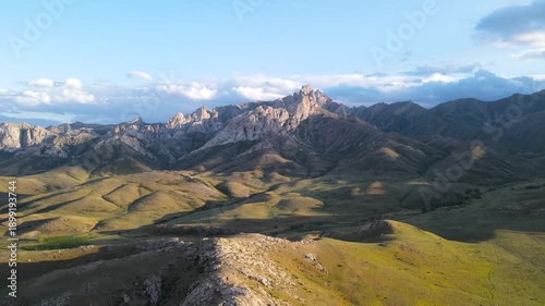 rocky mountain peaks. mountain plateau