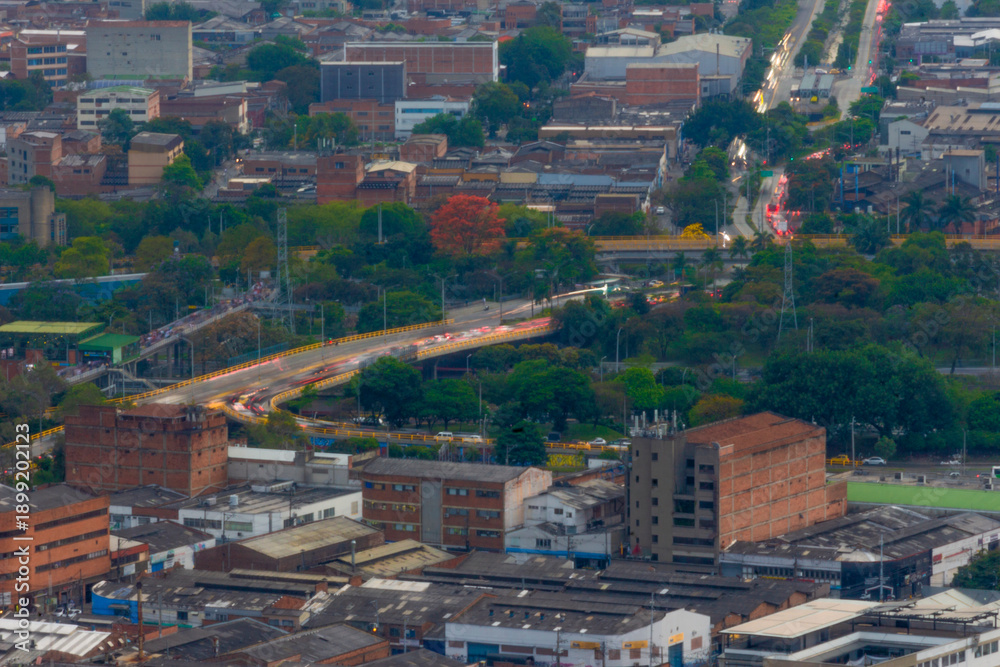 Fototapeta premium Medellín, Antioquia, Colombia. November 1, 2024. Medellín is the capital of the mountains