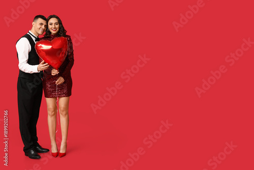 Loving young couple with he...