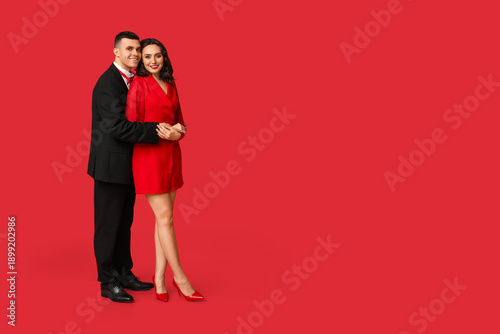 Loving young couple hugging...