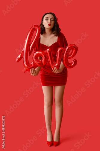 Beautiful young woman with ...