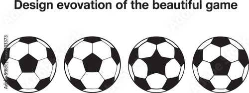 Classic Soccer Ball Design Evolution Graphic