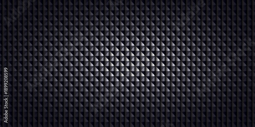 Premium 3D Obsidian Diamond-Cut Prism Background with Milled Metallic Relief and Luxury Studio Lighting