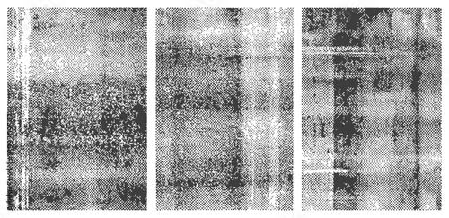 Three Distressed Halftone Texture Panels Set Grunge Black and White Vector Backgrounds