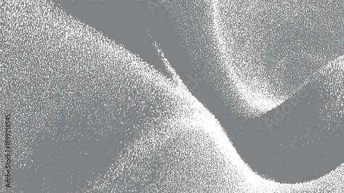 Abstract textured gray and white gradient with granular detail and flowing curves