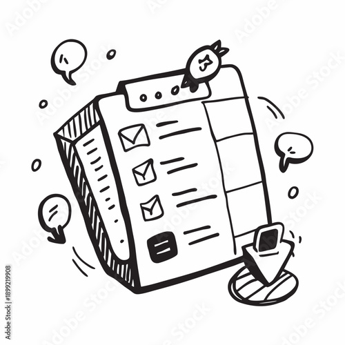 A vintage camera with a film roll and a cup of coffee on a wooden table Vector