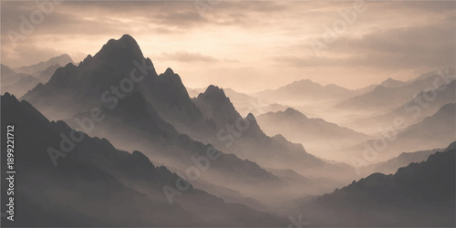 A breathtaking panorama of the misty Alps at dawn captures the colorful beauty of a sun rising and setting over snowy mountain peaks, forest valleys, and clouds

Would you like me to generate an image