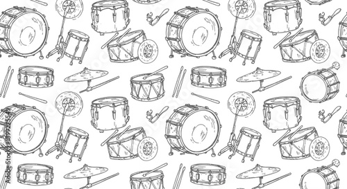 Musical Instruments, Art Design, Creative Background, Artistic Environment