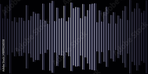 Premium 3D Obsidian Glass Blades Background with Vertical Architectural Relief and Cinematic Edge Lighting