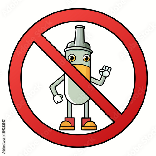 A graphic of a no smoking sign with a cigarette and a dollar sign Vector