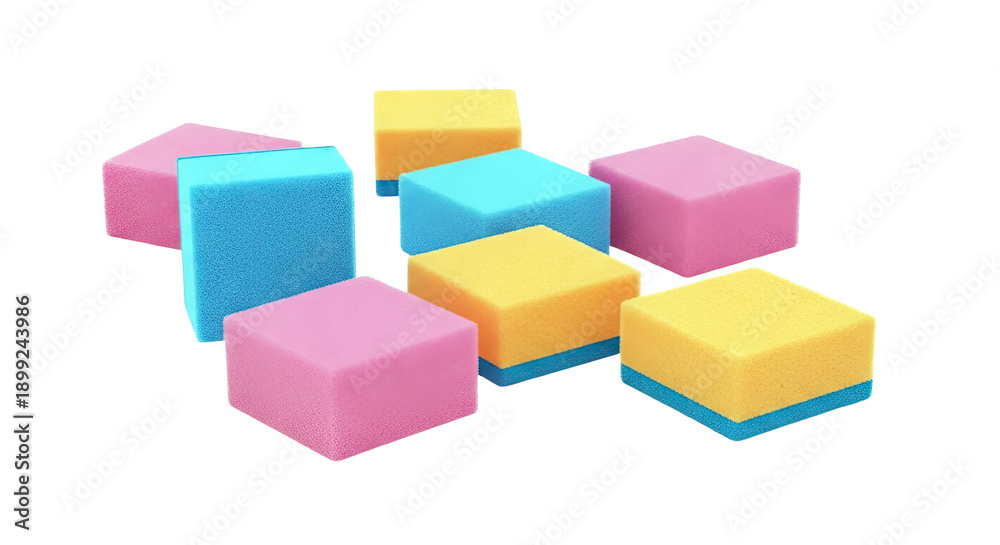 Obraz premium Colorful Cosmetic Sponges