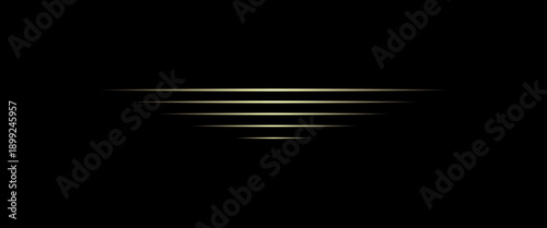 Gold horizontal lines with glow effect. Metallic shine stripes vector, Technology sparkle background, vector geometric border . Isolated overlay eps, png, bronze