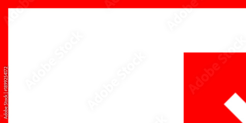 Red Corner Arrow: A dynamic red corner arrow, its bold design and vivid color choice guide the viewer's eye with purpose and clarity, suggesting direction, focus, and a modern aesthetic.