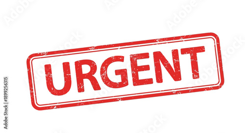 A red rubber stamp with the word URGENT printed in bold red letters.
