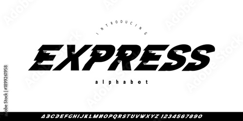 Express Font is Bold display font with sharp fast cuts and dynamic forms, inspired by solid monument shapes and powerful modern typography.