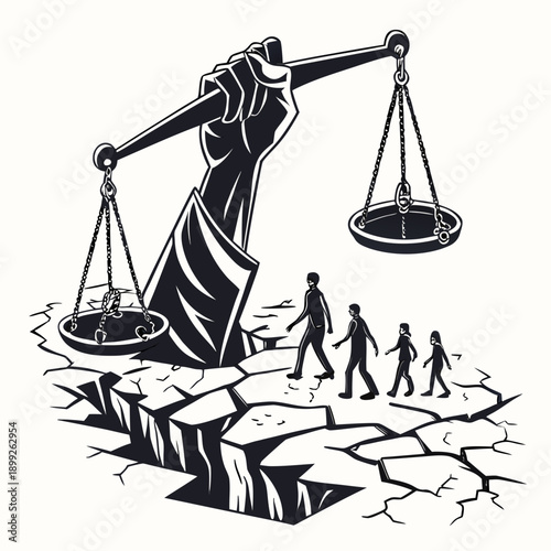 Stone titan emerging from cracked earth, symbolizing raw power and rebirth, dramatic scene.