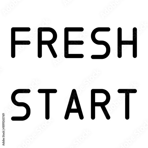Fresh Start Vector Glyph Icon Design