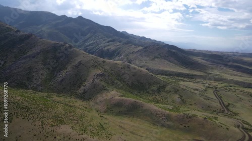 mountain plateau in summer. mountain gorge