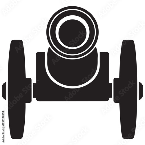 Vintage Cannon Silhouette Front View
