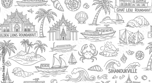 Boats, Crabs, and Architecture in Cambodia