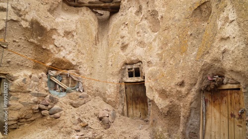 The ancient rock settlement of Kandovan in Iran