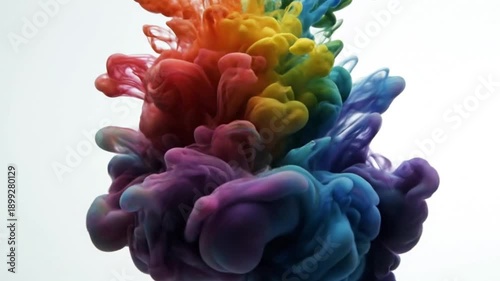 Color Paint Drops in Water | Abstract Ink Color Mixing in Liquid – 4K Footage
