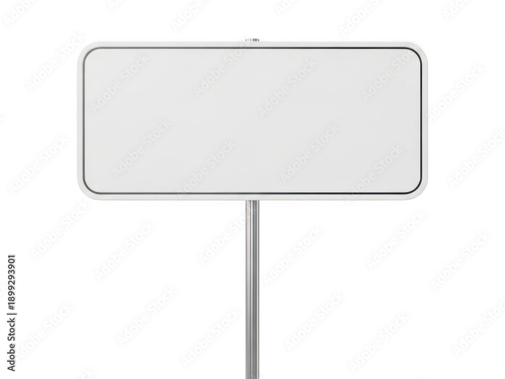 Fototapeta premium Blank road sign isolated on transparent background