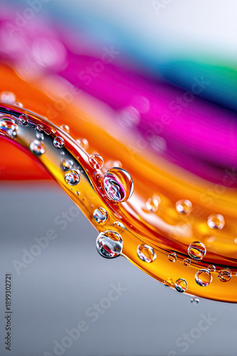 Gradient abstract wallpaper with bright neon tones
