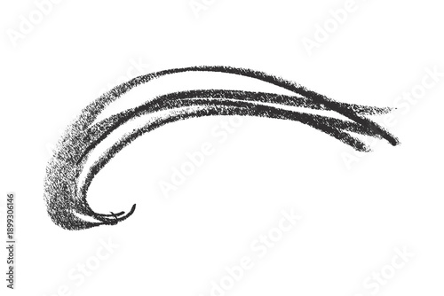 black pencil strokes isolated on transparent background
