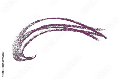 Draw a dark purple pencil line separately on a transparent background.
