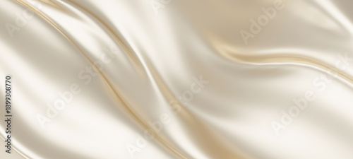 Foto Luxury pearl color fabric background with copy space 3D render