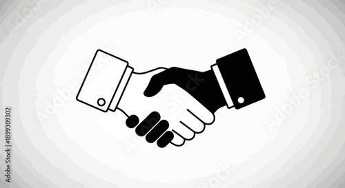 Two hands, one light-skinned and one dark-skinned, shaking in a gesture of agreement and partnership.