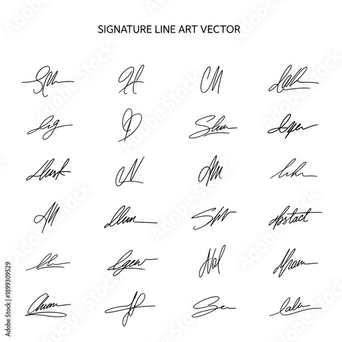 Handwritten Signature Concept Representing Identity and Authentication