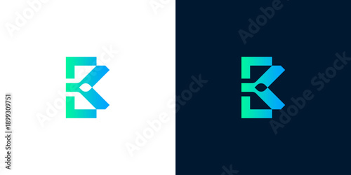 Sleek abstract letter B logo design with a contemporary gradient and sharp geometric form, representing innovation and professional corporate identity